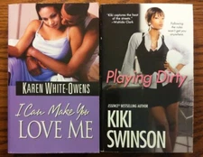 LOT OF 2 AFRICAN AMERICAN URBAN ROMANCE DAFINA BOOKS KAREN WHITE - OWENS