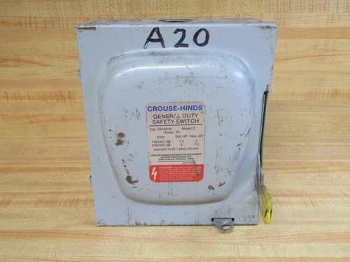 Crouse - Hinds GH421N Cooper General Duty Safety Switch Model 2