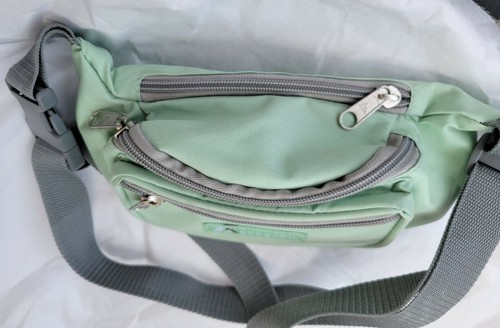 EVEREST preowned Fanny Pack seafoam Green 3 Compartment Bag Hiking Biking active - Picture 5 of 12
