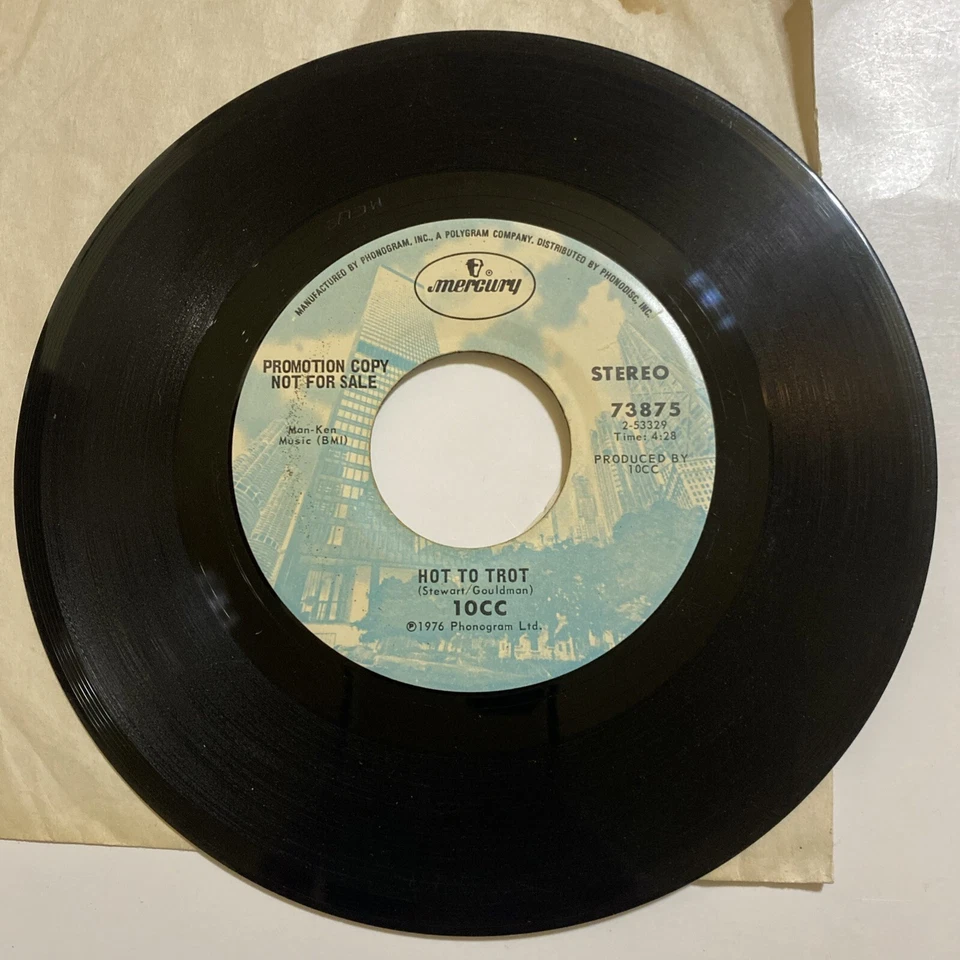10cc The Things We Do For Love Vinyl 7" 1976 Mercury Records 73875 Promo Copy VG - Image 4 of 4