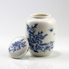 Chinesische Teedose Porzellan Keramik Teedose mit Aromadeckel, Teeurne, Asiatika