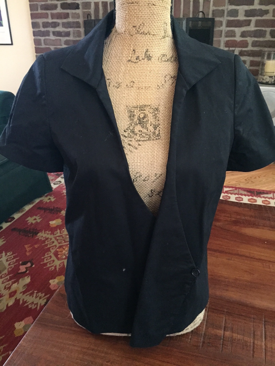 ZARA BASIC BLACK SHORT JACKET - image 1