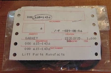 LOT OF 6 - 615-1436 GASKET , LIFT PARTS  MFGR.