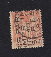 Timbre France Préoblitéré N° 21 preo 21 40 c Sage oblitération 5 lignes 191204
