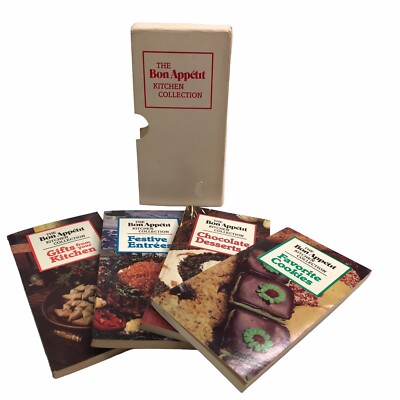 The Bon Appetit Kitchen Collection 1983 CookBook Set Recipes Boxed Gifts Dessert