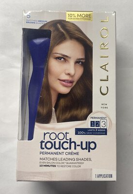 Clairol Women's Root Touch-Up Permanent Hair Color Medium Brown 5