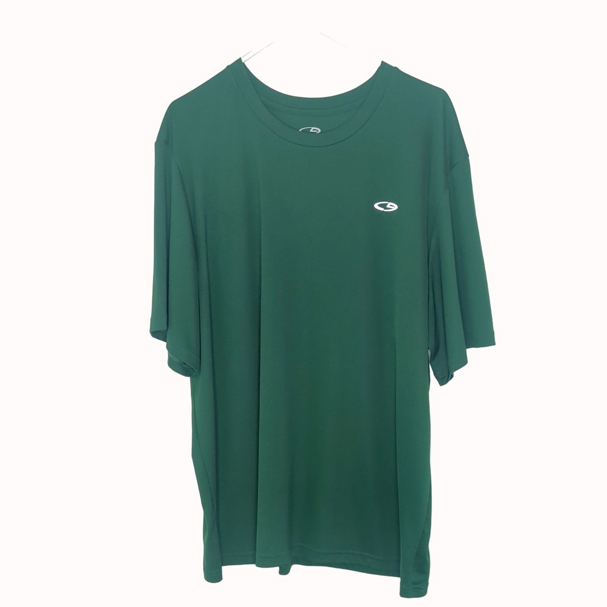 Champion Mens 2XL Double Dry Performance T-Shirt Green Short