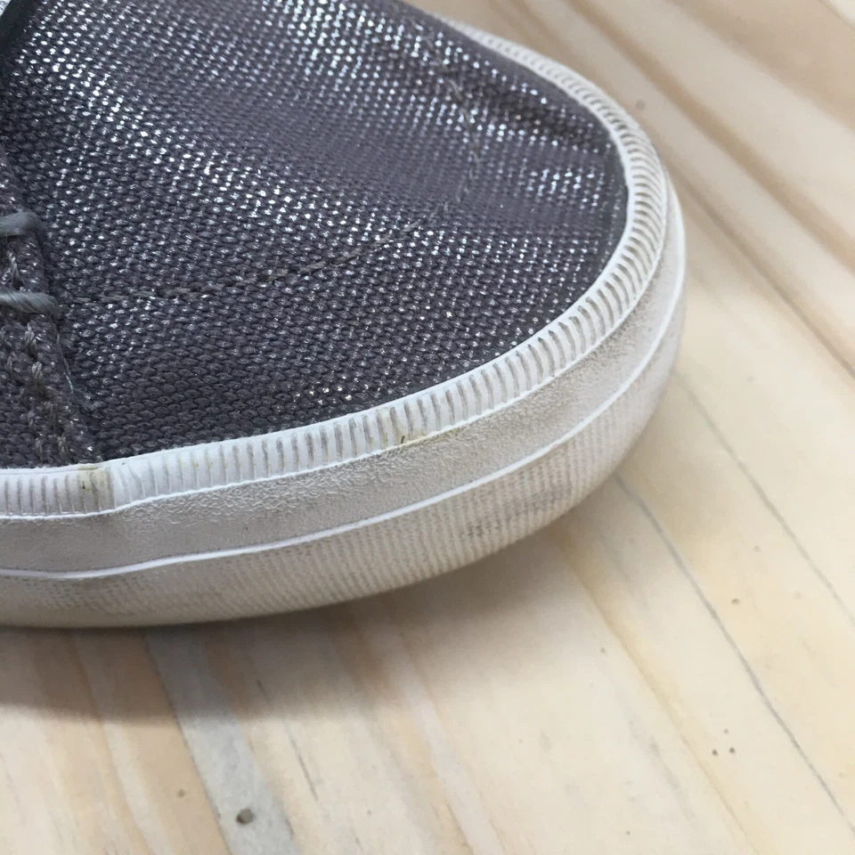 Zapatos Sperry Para Mujer 8 Crestas Ambiente Tenis Plateados Parte Superior Baja Con Cordones Informales STS85704 Foto 3 de 4