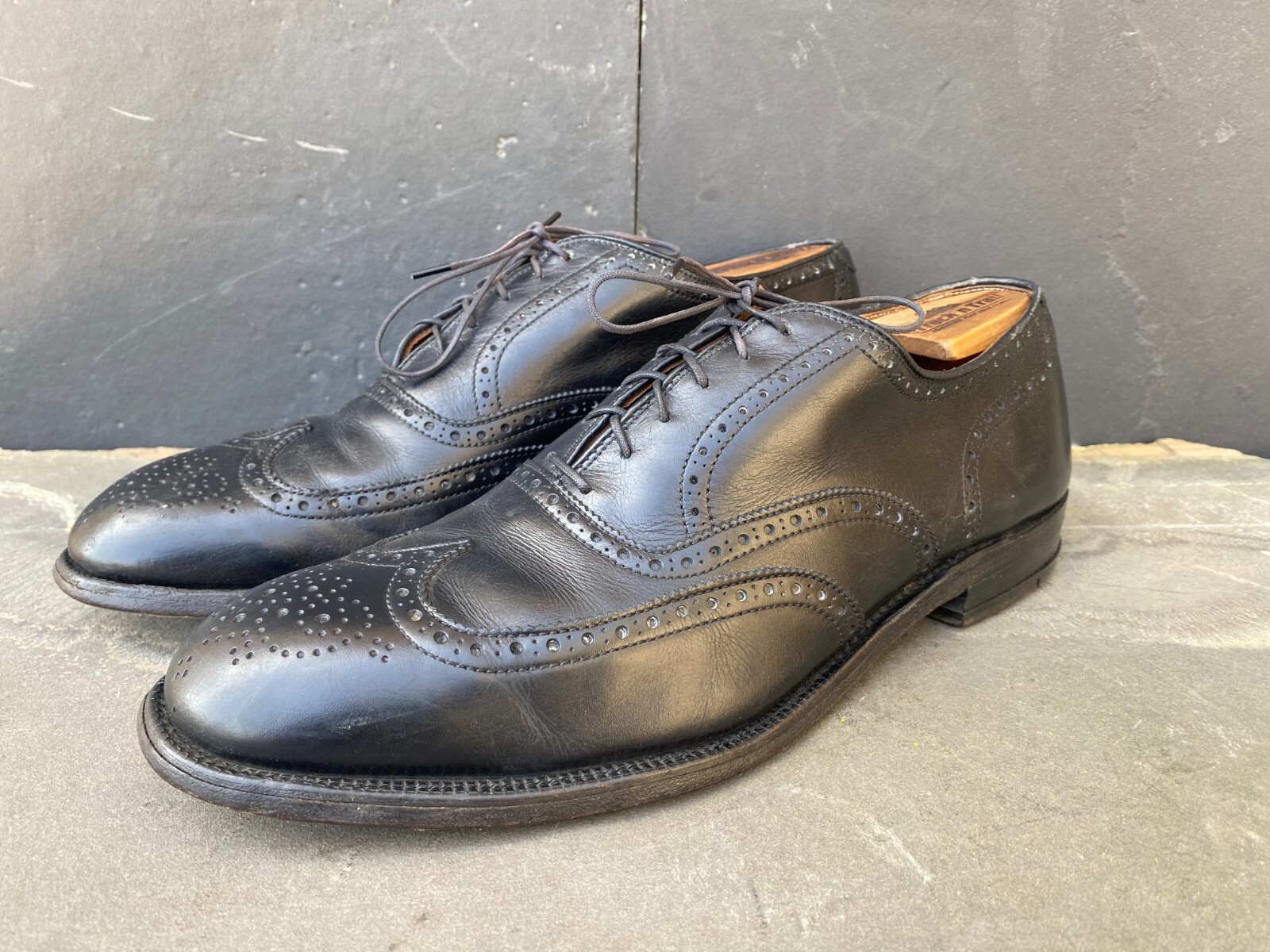 Alden 923 Brown Calfskin Straight Tip Bal