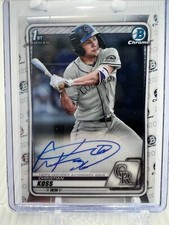 2020 Bowman Chrome Christian Koss 1st Autograph Auto #CPA-CK Rockies