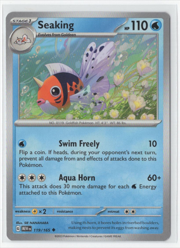 Pokemon Scarlet & Violet 151 - 119/165 Seaking