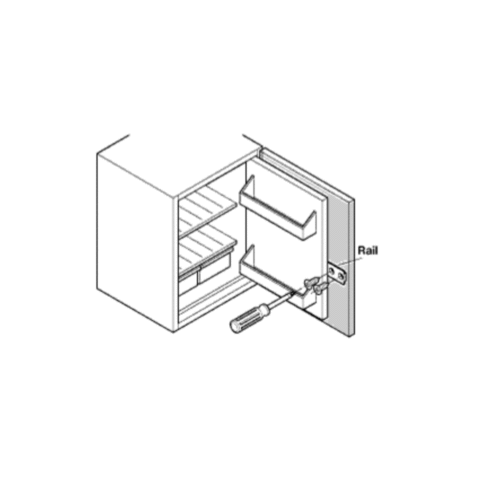 Integrated Fridge Door Cabinet Kitchen Appliance Slide Fixing + Screws - Picture 1 of 3