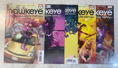 Marvel Hawkeye Kate Bishop #1-5 Lucky the Pizza Dog Marvel Gemini Shipping NM