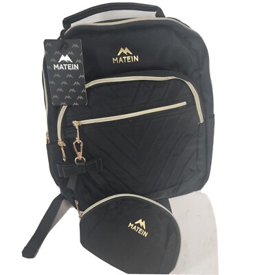 NWT mini black backpack BADGLEY MISCHKA Black Mini Nylon Backpack NWT MSRP$99 | eBay main image 2