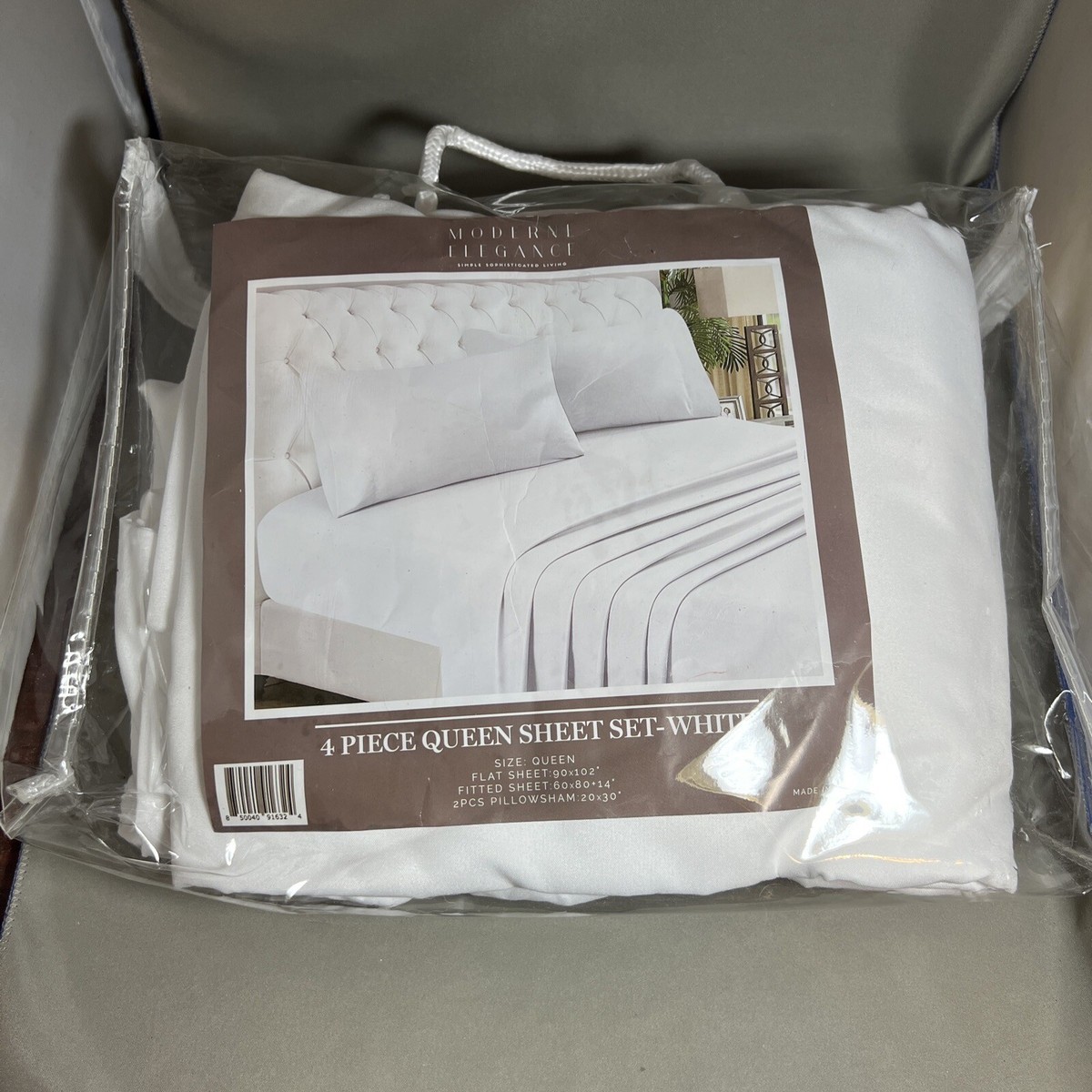 100% Cotton Bed Sheet Set ( Queen & King) – Superior Brand Brand new Queen sheet set main image 1