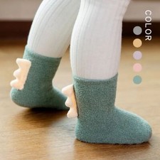 Velvet Dinosaur Socks -0-36M Autumn Winter Baby Newborn Antislip Warm Sleep Sock