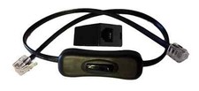 Power Button On/Off Disconnect Switch for Telephone Land Line Phone Cord Cable