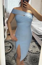 One Shoulder Split Thigh Dress