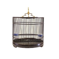 Quality Handmade Chinese Wood Round Shape Decorative Birdcage ws2148