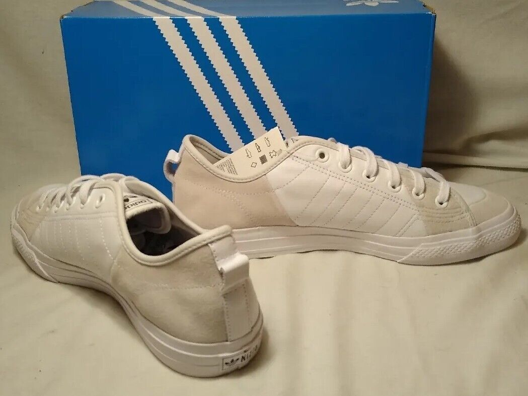 M 11 adidas Nizza RF White Premium Leather Suede Fast Shipping