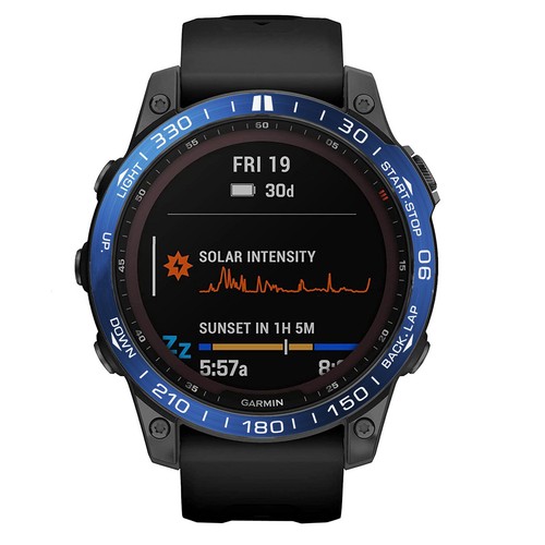 Inserto lunetta in metallo per smartwatch Garmin Fenix 7 7X copertura anello di protezione - Foto 11 di 15