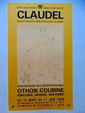 COUBINE Othon Kubín Original Poster 89 CLAUDEL Rose & the Honeysuckle PAB