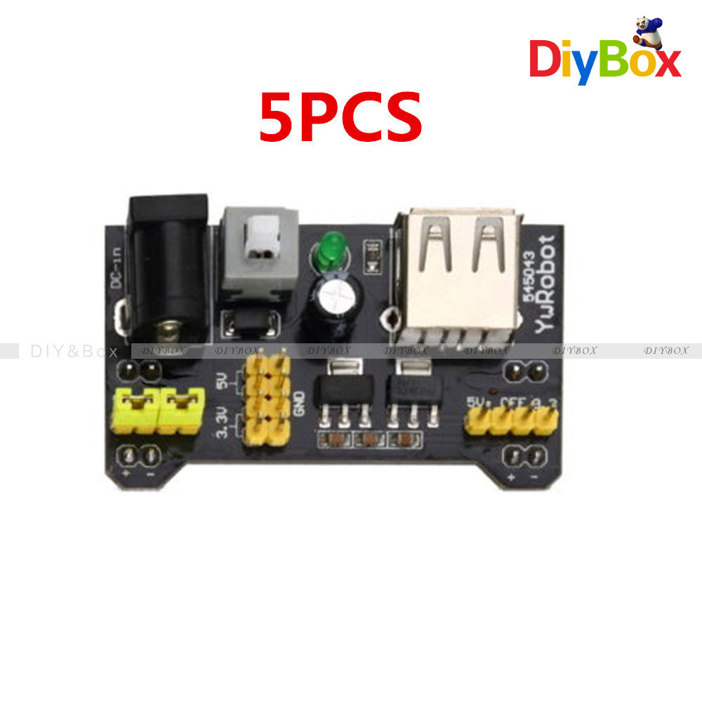 5 Pezzi Modulo Alimentazione Breadboard - 3.3V/5V Per MB102, Da USB O 6.5-12V DC - Foto 9