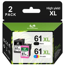 61XL Black Color Ink compatible with HP ENVY 4500 4501 4502 4504 5530 5531 5535