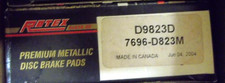 Rear Disc Brake Pad Set, Semi-Metallic - Rotex D9823D
