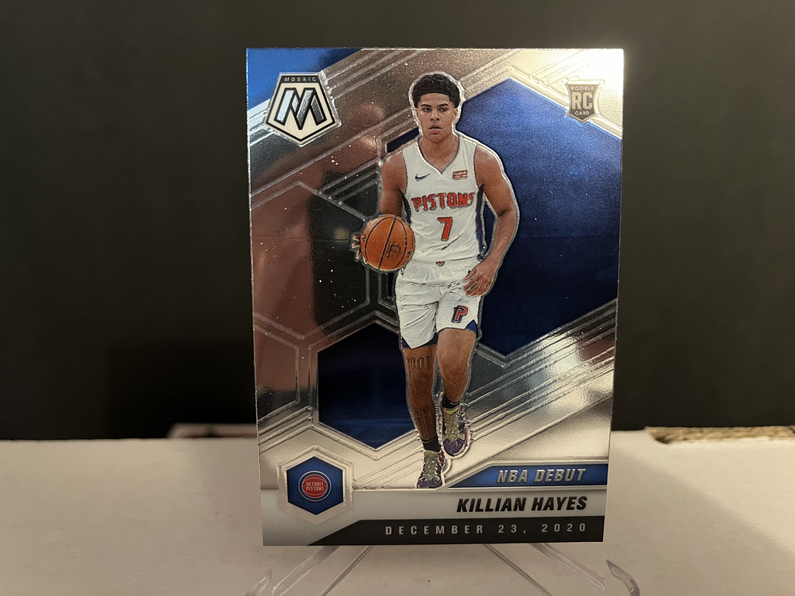 2020-21 NBA Panini Mosaic Basketball Killian Hayes #270 Base Debut Rookie Card