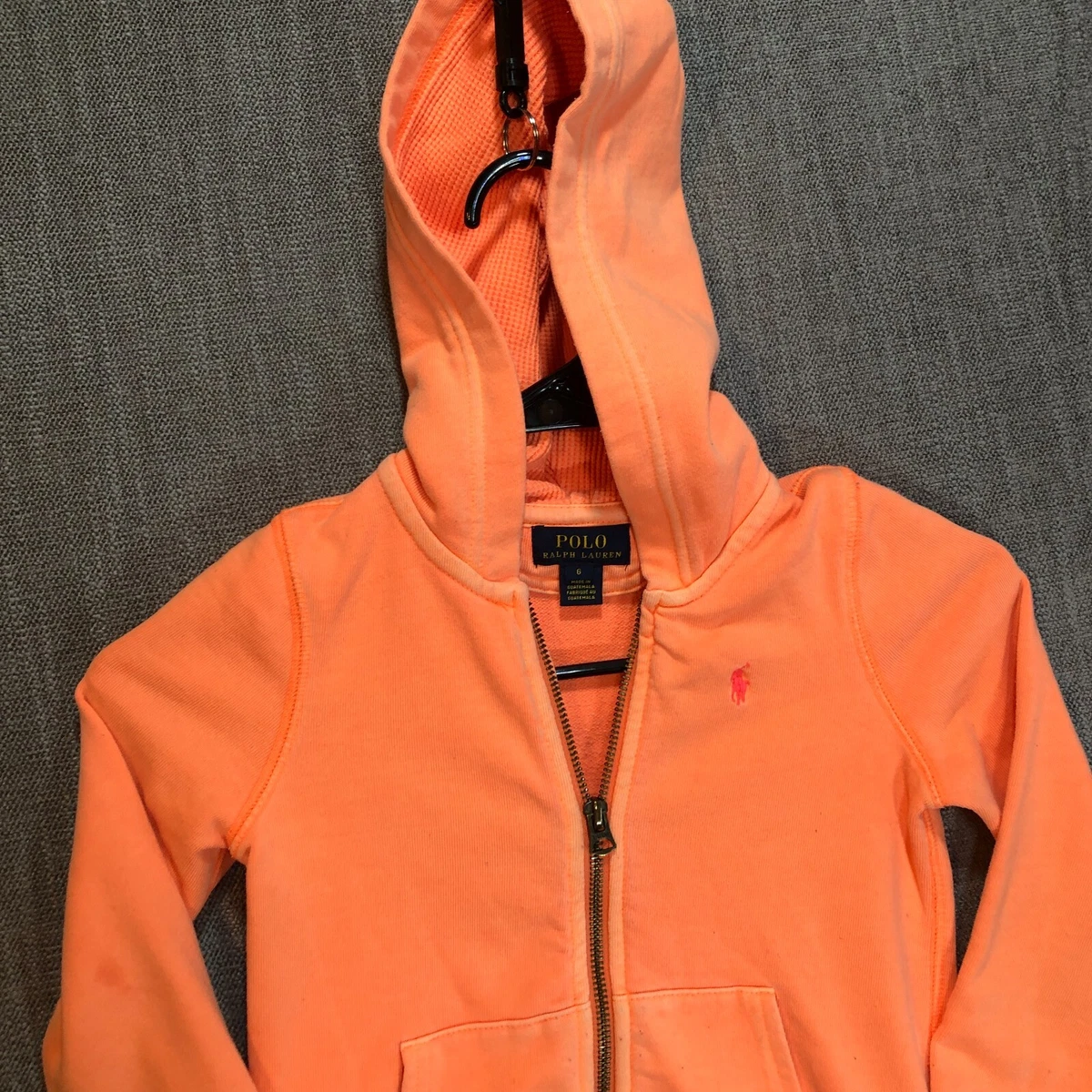 Orange polo on sale hoodie