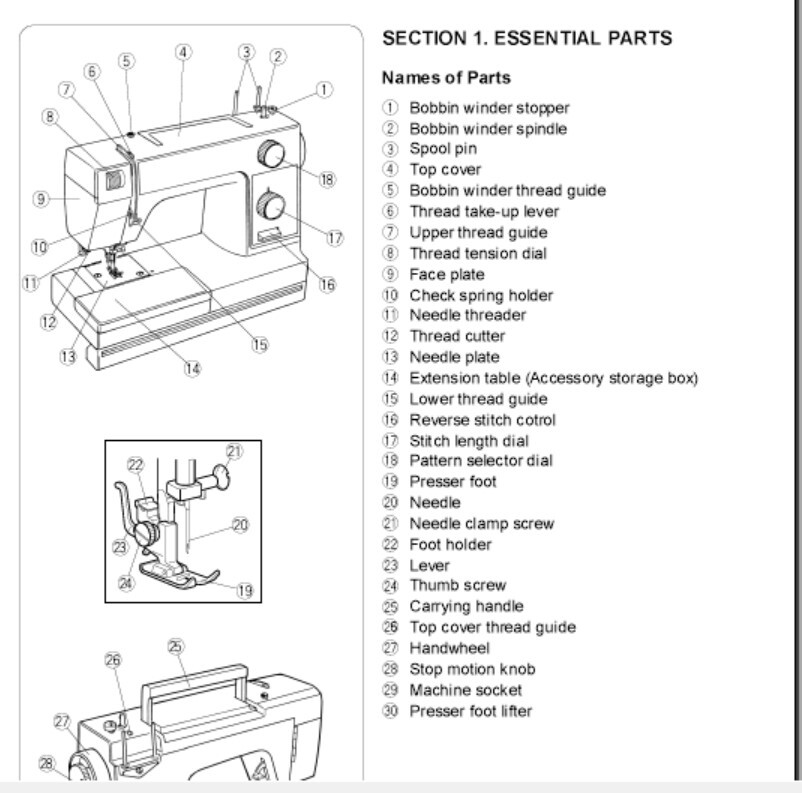 JANOME HD1000 Sewing Machine Instruction Manual Guide PDF on CD eBay