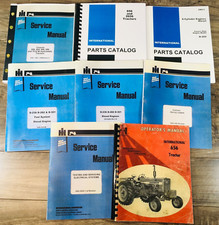 Farmall International 656 Diesel Tractor Service Parts Operators 8 Manual Set Ih