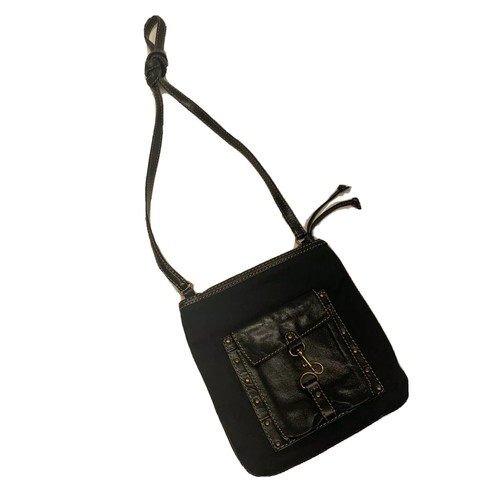 Fossil Mujeres Bandolera Bolso De Cuero Negro Pequeño Cartera informal para  mujer | eBay