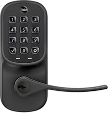 Yale Assure Lever Keypad in Black Suede Non-Connected