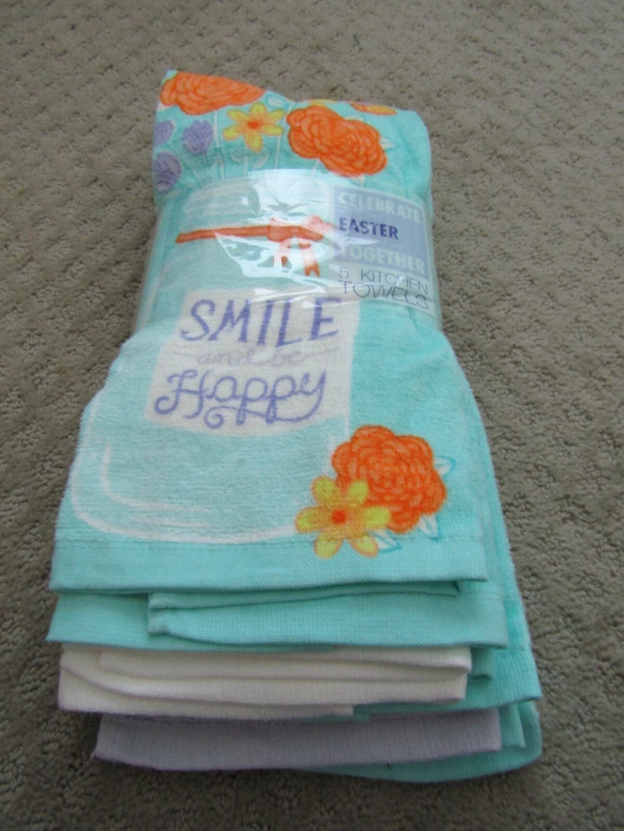 Pastel on sale kitchen towels