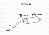 EXVW6248 Auspufftopf Hinten Fabia Ibiza Polo 1.4 07-10