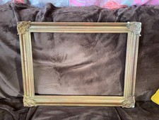 cadre ancien en bois stuc en plâtre  début XXe pour toile 58,5x41cm