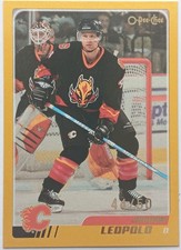 2003-04 O-Pee-Chee Gold Jordan Leopold /50 Calgary Flames