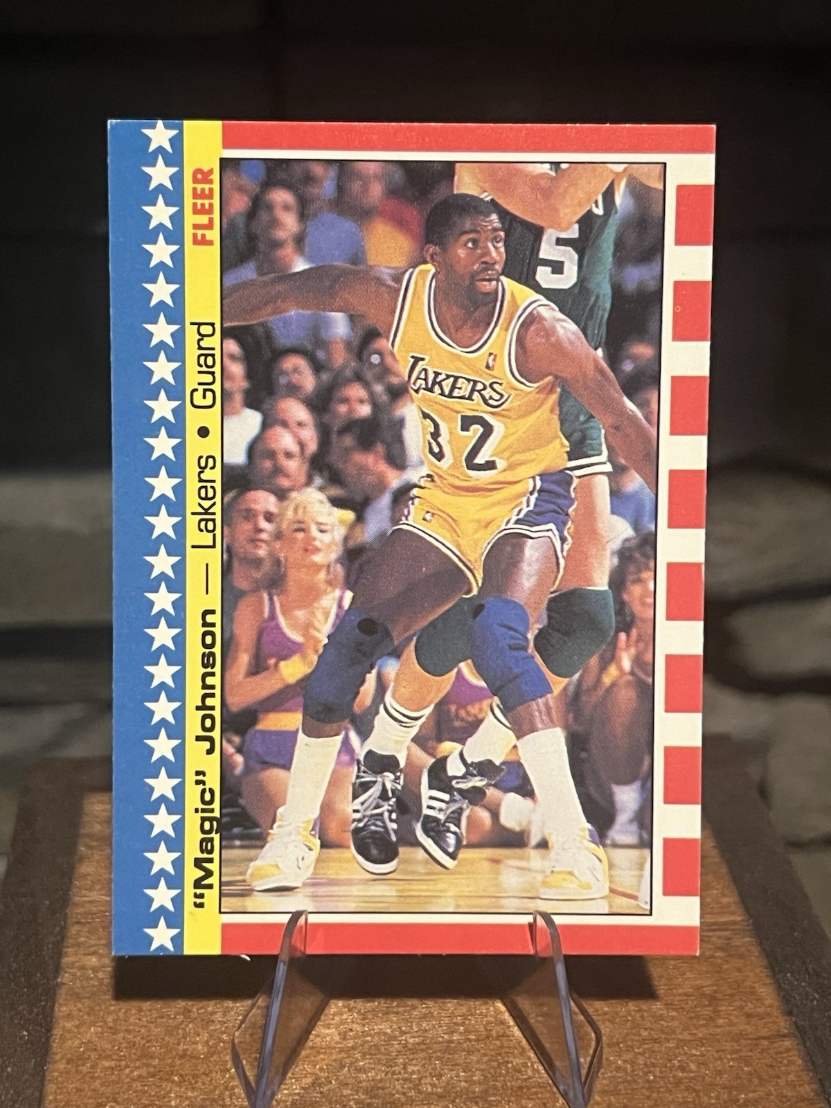 1987-88 Fleer - Stickers Magic Johnson #1 EX/EX+