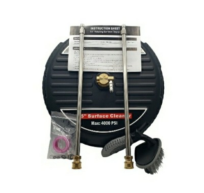 #ad Pressure Washer 15quot; Surface Cleaner Attachment 2 Wands amp; 1 4quot; Quick Plug 4KPSI $39.06