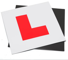 Halfords L Plates Fully Magnetic Secure Learner Driver Exterior Car Bike X 2