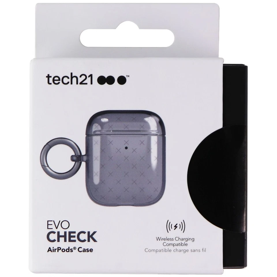 Tech21 Evo Check Series Case for Apple AirPods (1st & 2nd Gen) Cases - Black - image 2 of 3