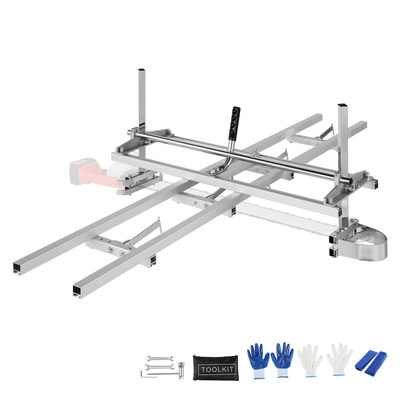 Chainsaw Mill 14''-36'' Guide Bar and 9 ft Aluminum Rail Mill Guide System