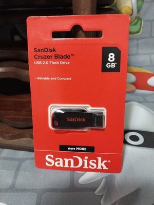 Sandisk CRUZER BLADE 8GB SDCZ50-008G-B35 USB 2.0 Flash Pen Drive 8G NEW Micro