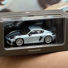 PMA Minichamps 1/43 Porsche 718 Cayman GT4 RS 2022 Light Blue Minicar