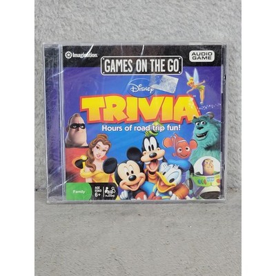 Disney Trivia Games On The Go Imagination Audio CD Road Trip Activity Game