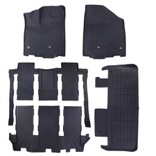 Tpe Floor Mats Liners 3d Black New For 2013-2020 Toyota Sienna Van 7 Passenger Tpe Floor Mats Liners 3d Black New For 2013-2020 Toyota Sienna Van 7 Passenger