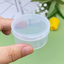 24 PCS 0.95 oz Transparent Round Beads Storage Container Box