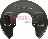 Metzger Spritzblech, Bremsscheibe Hinterachse Links U.A. FüR Ford, Seat, VW